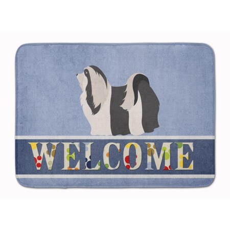 Carolines Treasures Havanese Welcome Machine Washable Memory Foam Mat BB8314RUG